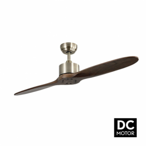 Ventilador Leste Cuero Roble DC