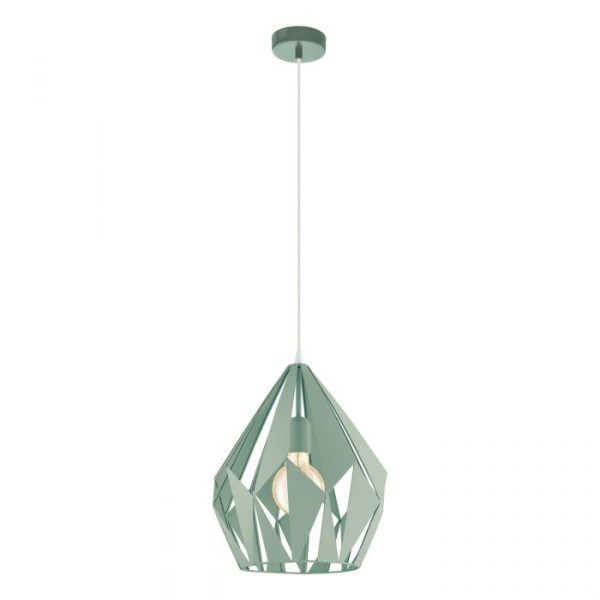 Lámpara colgante Carlton-P verde menta