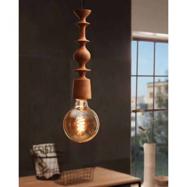 Lámpara Colgante Avoltri con detalle en Madera - Imagen 2