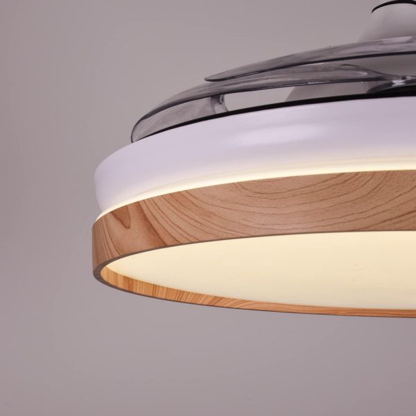 Ventilador desplegable COSMOS LED color Blanco-Haya DC - Imagen 7