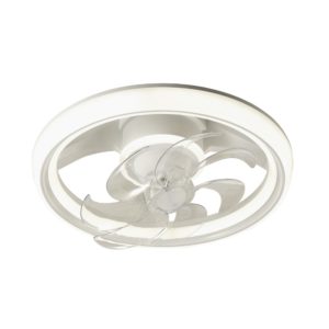 Ventilador Plafón BAKU Blanco/Blanco Haya Led 68W  DC 50cm CCT